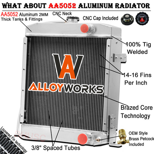 Row radiator for case 480e - radiator,